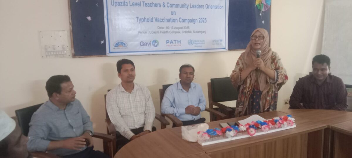 ছাতকে টাইফয়েড টিকাদান ক্যাম্পেইন উপলক্ষে উপজেলা সমন্বয় সভা অনুষ্ঠিত।