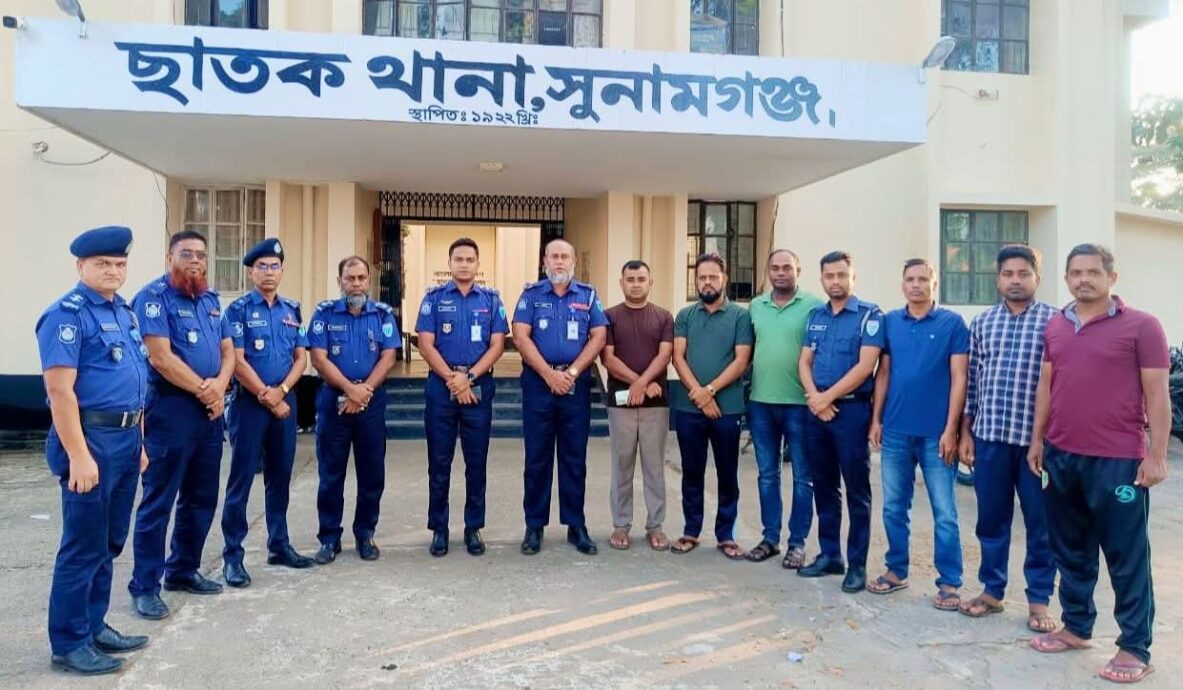 ছাতক থানায় নবাগত সহকারী পুলিশ সুপার শেখ মো. মুরসালিনকে অভ্যর্থনা
