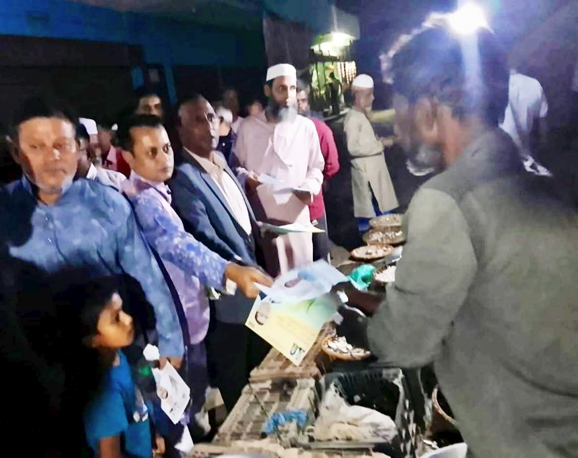 ছাতকে মিলনের পক্ষে সাবেক কেন্দ্রীয় ছাত্রদল নেতা এ কে এম রিপনের গণসংযোগ